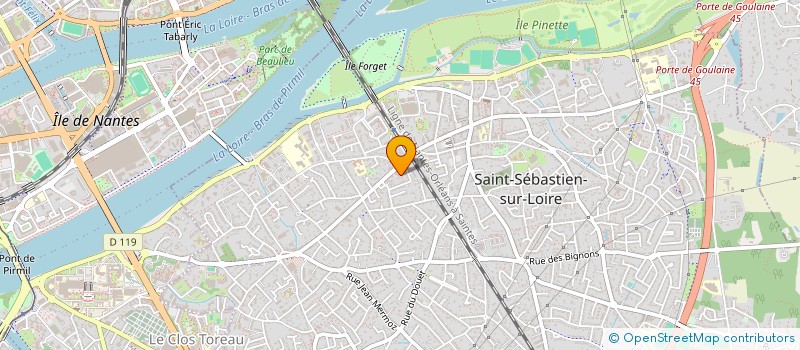localisation de l'entreprise CONCIERGERIE LES100CIELS à SAINT-SEBASTIEN-SUR-LOIRE