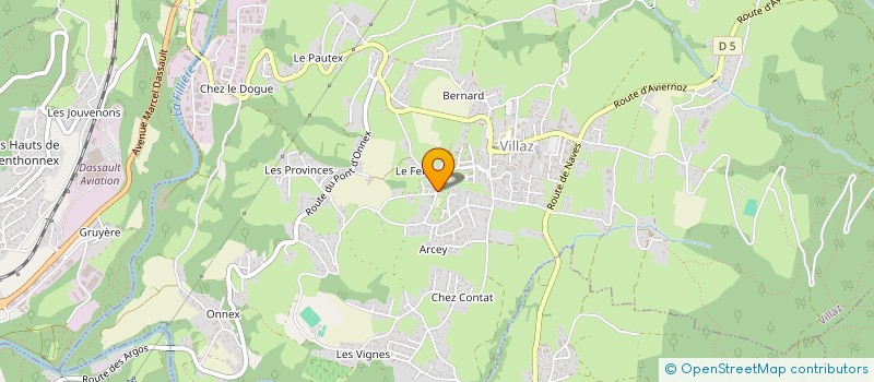 localisation de l'entreprise CONCIERGERIE MESANGES  VILLAZ