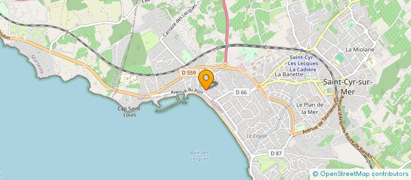 localisation de l'entreprise CONCIERGERIE PACA  SAINT-CYR-SUR-MER