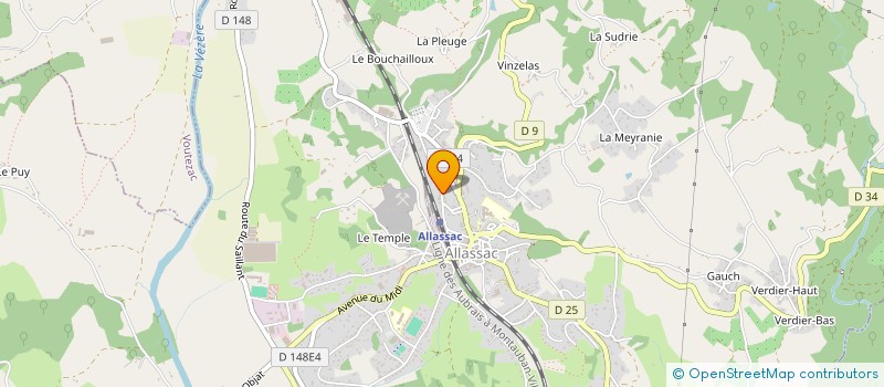 localisation de l'entreprise CONCIERGERIE PANDA  ALLASSAC