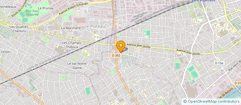 localisation de l'entreprise CONCIERGERIE PRESTIGE  ARGENTEUIL