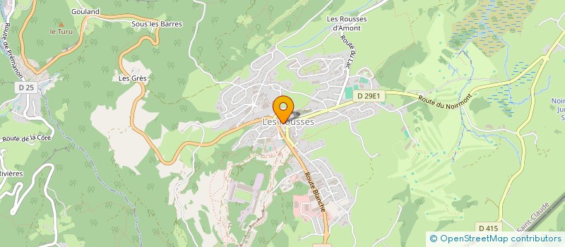 localisation de l'entreprise CONCIERGERIE ROUSSELANDE  LES ROUSSES