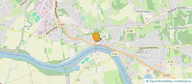 localisation de l'entreprise CONCIERGERIE SAONE VALLEE à TREVOUX