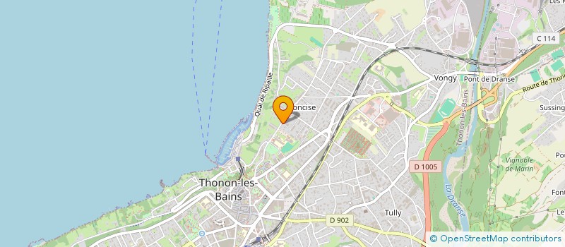 localisation de l'entreprise CONCIERGERIE VALLEE DU GIFFRE à THONON-LES-BAINS