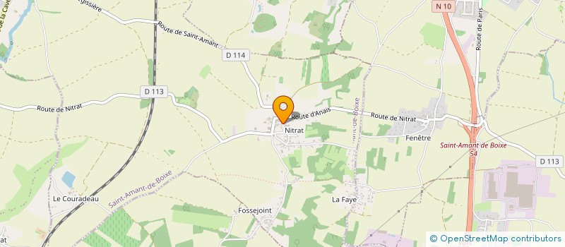 localisation de l'entreprise CONCIERGERIE WELCOME  SAINT-AMANT-DE-BOIXE