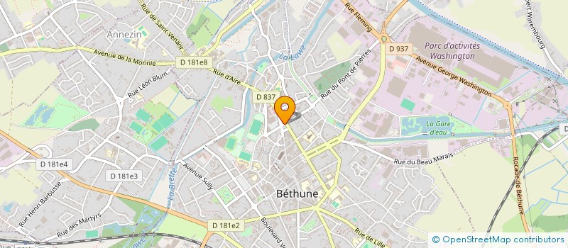 localisation de l'entreprise CONCILIATEURS ET MEDIATEURS HTS FRANCE à BETHUNE
