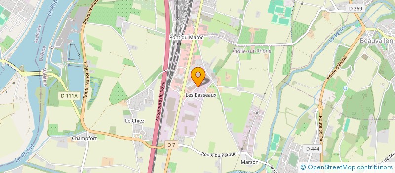 localisation de l'entreprise CONCILIUM  ETOILE-SUR-RHONE