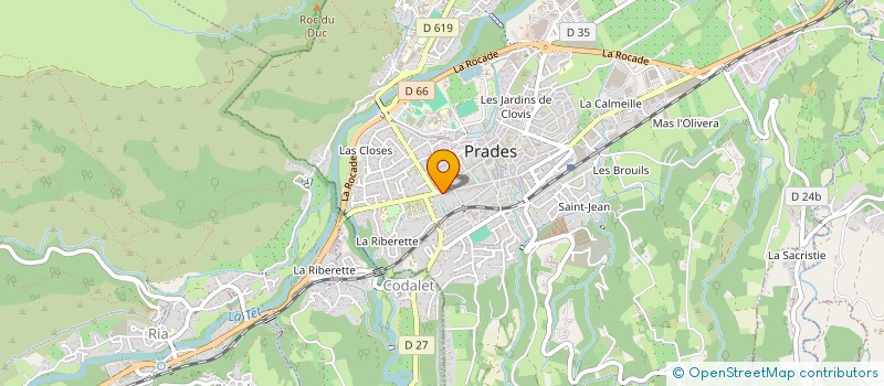 localisation de l'entreprise CONCINUM  PRADES