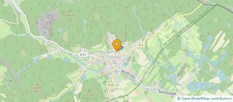 localisation de l'entreprise CONCOLATO à ROUGEMONT-LE-CHATEAU