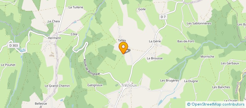 localisation de l'entreprise CONCORDANCE  TREZIOUX