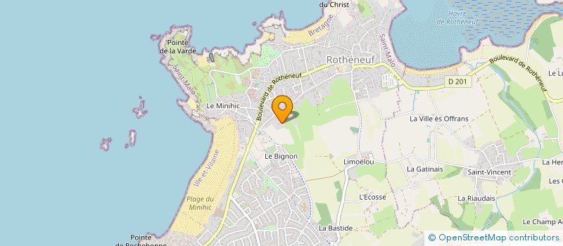 localisation de l'entreprise CONCORDE à SAINT-MALO