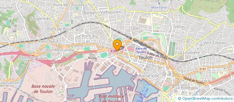 localisation de l'entreprise CONCORDE  TOULON