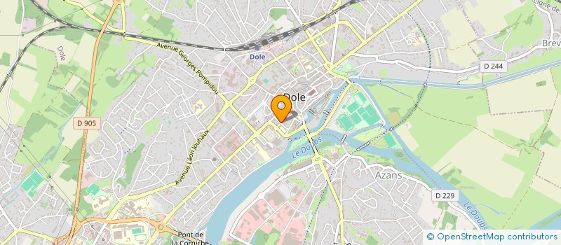 localisation de l'entreprise CONCORDE 3E AGE à DOLE