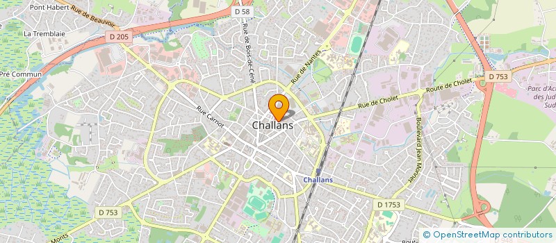 localisation de l'entreprise CONCORDE à CHALLANS