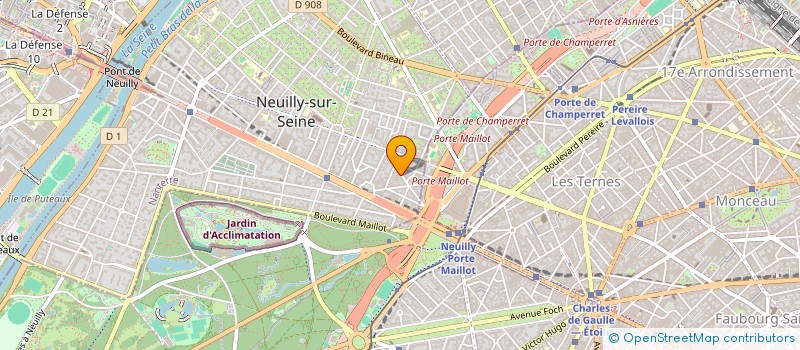 localisation de l'entreprise CONCORDE CANTEEN à NEUILLY-SUR-SEINE