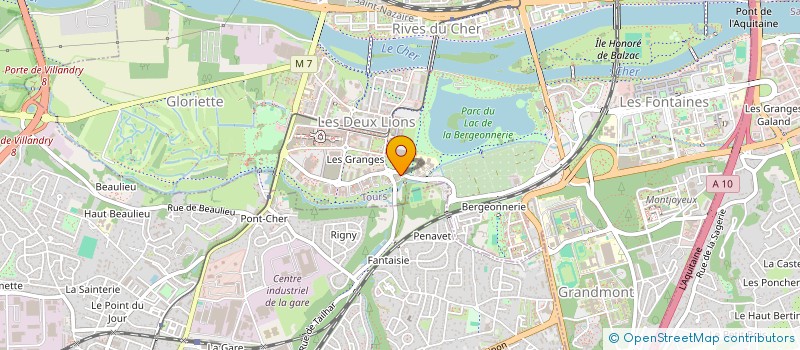 localisation de l'entreprise CONCORDE DISTRIBUTION SERVICE  TOURS