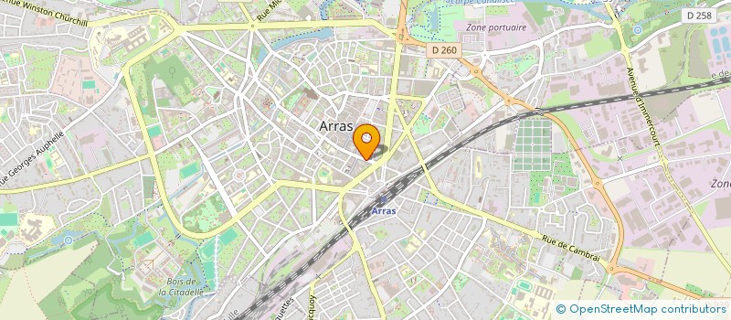 localisation de l'entreprise CONCORDE HABITAT à ARRAS