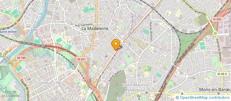 localisation de l'entreprise CONCORDE IMMOBILIER à LA MADELEINE