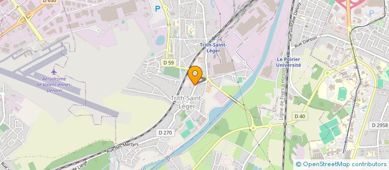 localisation de l'entreprise CONCORDE OLYMPIQUE TRITH BASKET PORTE DU HAINAUT  TRITH-SAINT-LEGER