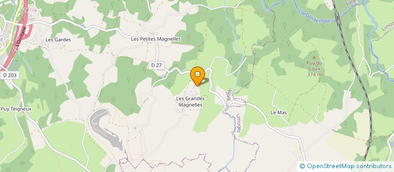 localisation de l'entreprise CONCORDE RH  BESSINES-SUR-GARTEMPE