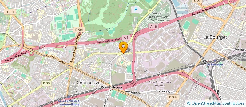 localisation de l'entreprise CONCORDE SERVICES à LA COURNEUVE