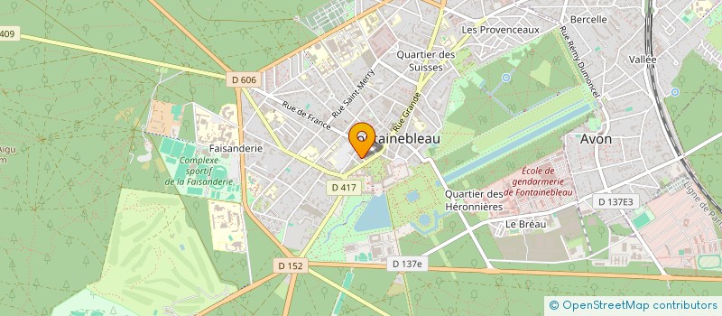 localisation de l'entreprise CONCORDEX à FONTAINEBLEAU
