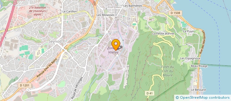 localisation de l'entreprise CONCORDIA à ANNECY