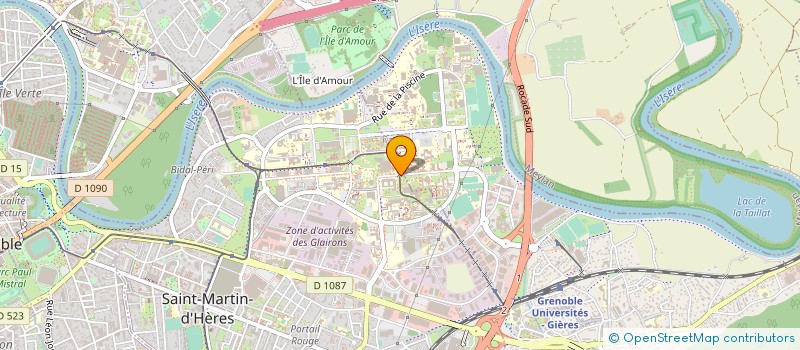 localisation de l'entreprise CONCORPS'DANSE à SAINT-MARTIN-D'HERES