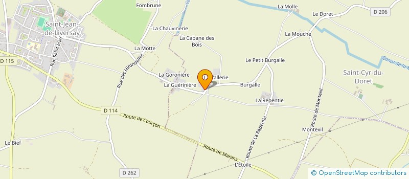 localisation de l'entreprise CONCOURS DE SAUTS D'OBSTACLES ST SAUVEUR  SAINT-CYR-DU-DORET