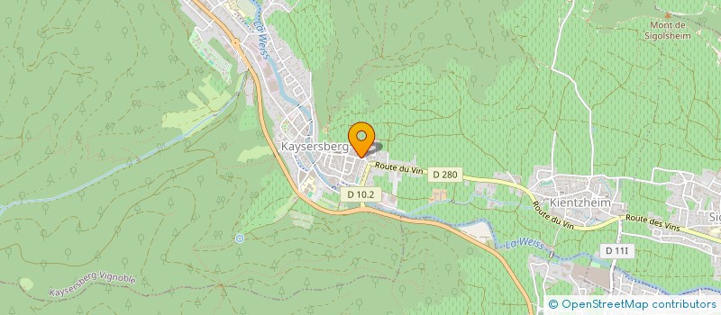 localisation de l'entreprise CONCOURS INTERNATIONAL DE LA TOURTE DE GIBIER - LE MEILLEUR PITHIVIER DU MONDE  KAYSERSBERG VIGNOBLE