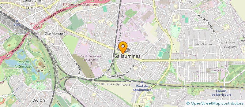 localisation de l'entreprise CONCOURS L'AMOUR HUMANITAIRE SANS FRONTIERE  SALLAUMINES