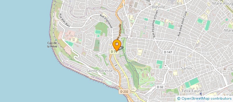 localisation de l'entreprise CONCRET INGENIERIE  SAINTE-ADRESSE