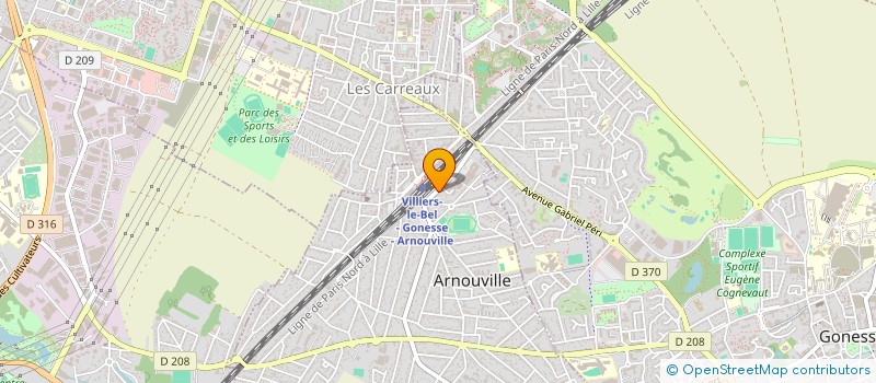 localisation de l'entreprise CONCRETE ART à ARNOUVILLE