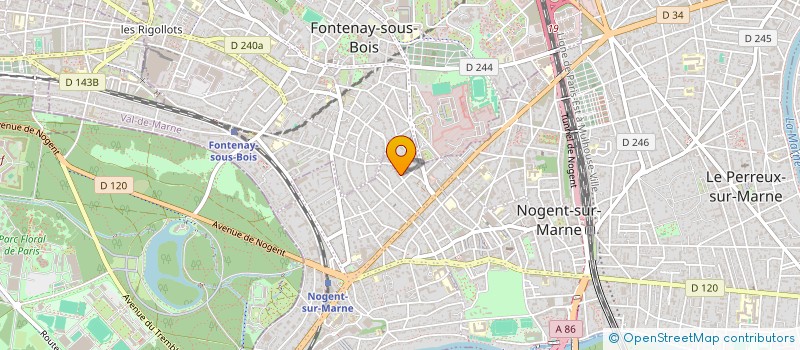 localisation de l'entreprise CONCRETE BTP à NOGENT-SUR-MARNE