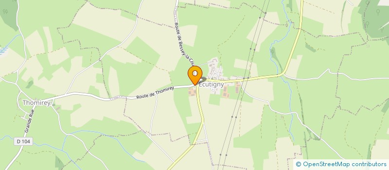 localisation de l'entreprise CONCY L'OISEAU  ECUTIGNY