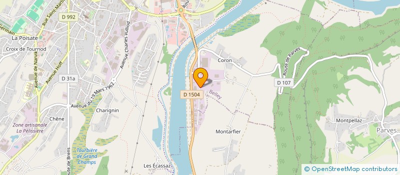 localisation de l'entreprise CONDAT  BELLEY