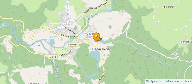 localisation de l'entreprise CONDAT ATHLETISME CLUB à CONDAT