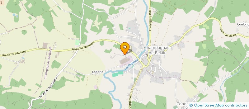 localisation de l'entreprise CONDAT ENERGIE VERTE à CHAMPAGNAC-DE-BELAIR