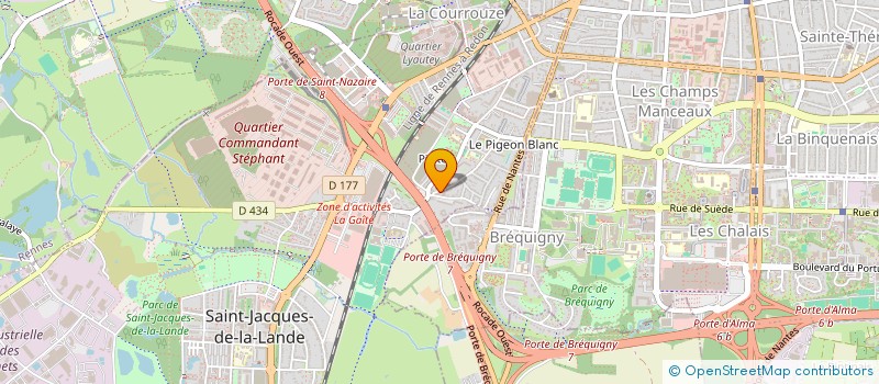 localisation de l'entreprise CONDATE DISTRIBUTION  SAINT-JACQUES-DE-LA-LANDE