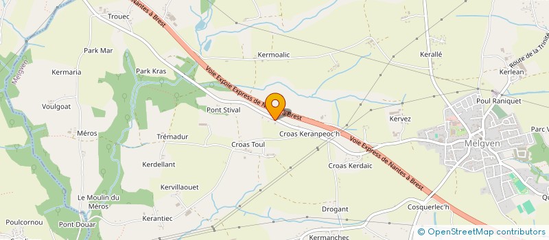 localisation de l'entreprise CONDE ANTONIO ET ASSOCIES  MELGVEN