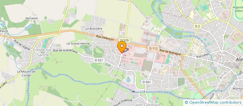 localisation de l'entreprise CONDE MEDICAL à CONDE-SUR-SARTHE