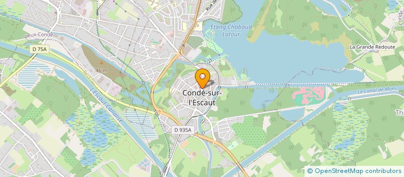 localisation de l'entreprise CONDE PAS CHER  CONDE-SUR-L'ESCAUT
