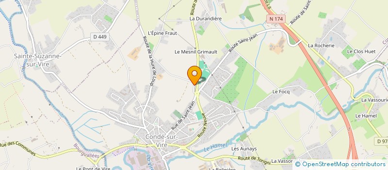 localisation de l'entreprise CONDE SUR VIRE CONTROLE TECHNIQUE  CONDE-SUR-VIRE