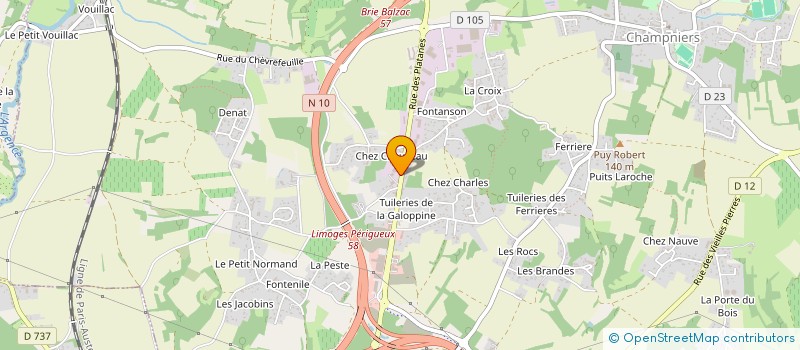 localisation de l'entreprise CONDELEC à CHAMPNIERS
