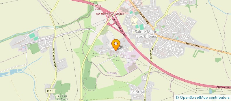 localisation de l'entreprise CONDILUXE  SAINTE-MARIE-AUX-CHENES