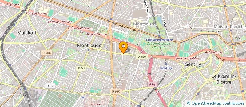 localisation de l'entreprise CONDISUD à MONTROUGE