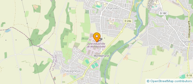 localisation de l'entreprise CONDIT-EUROP à CHARVIEU-CHAVAGNEUX