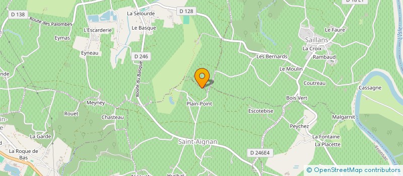 localisation de l'entreprise CONDIT GRAINES & FOURRAGES S-O à FRONSAC