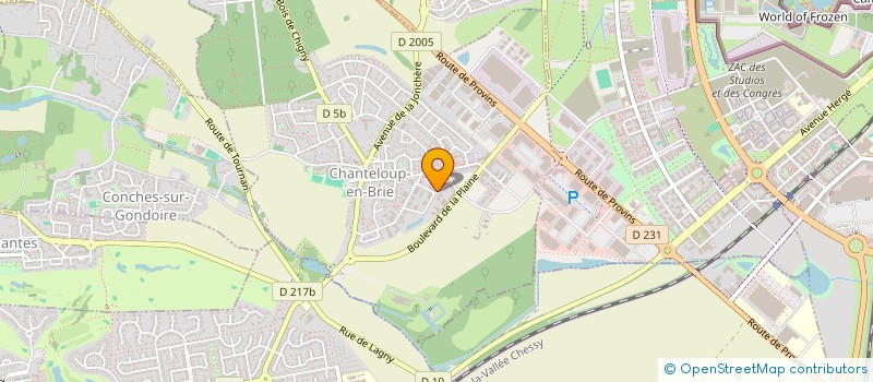 localisation de l'entreprise CONDITIONING SQUARE  CHANTELOUP-EN-BRIE