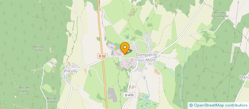 localisation de l'entreprise CONDITIONNEMENT MCL  DOMPIERRE-SUR-MONT